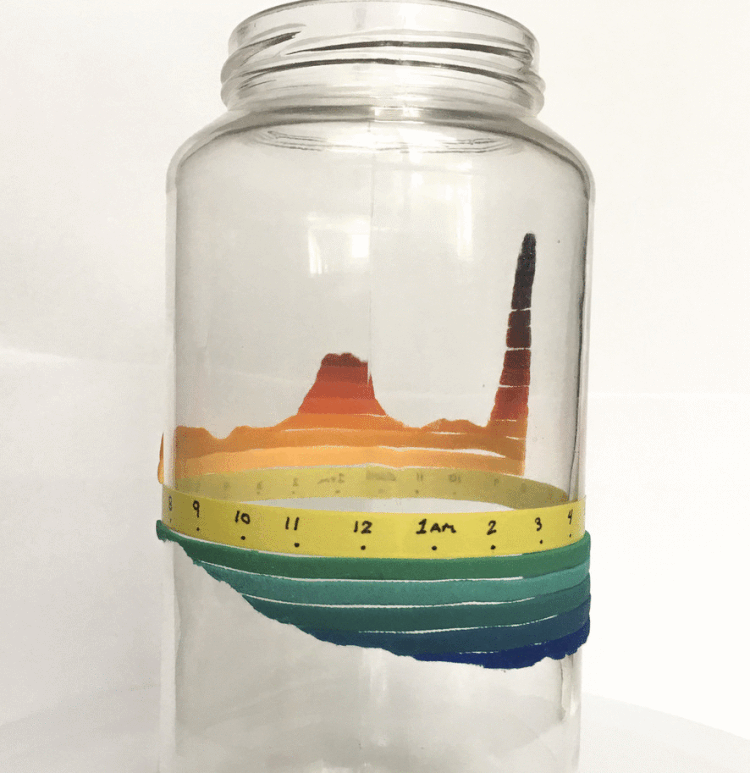 Amy Cesal’s representation of when babies are born.